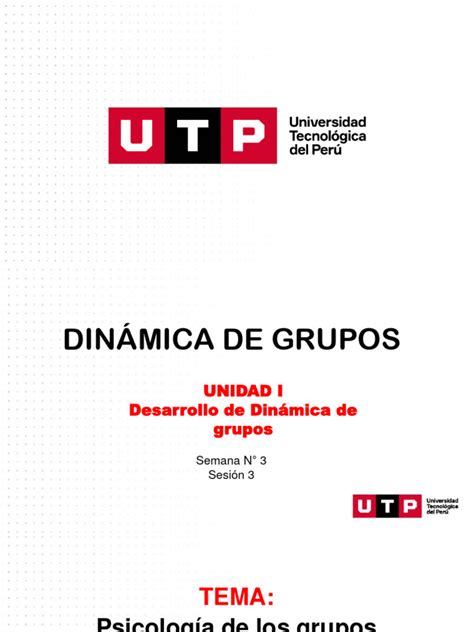 S03s1 Psicología De Los Grupos Pdf Sicología Aprendizaje