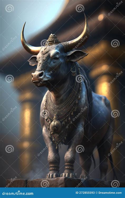 Nandi: the Divine Bull and Steadfast Companion of Lord Shiva Stock ...