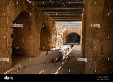 A View Along The Main Underground Passageway Under The Arena Of The