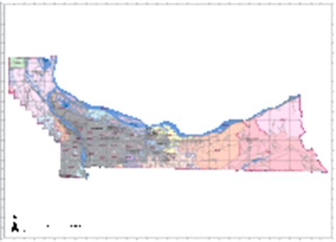 editable multnomah county map illustrator  digital vector maps