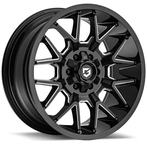 Gear Off Road Primacy 20x9 18 Black Milled 768BM 2098718 Custom Offsets