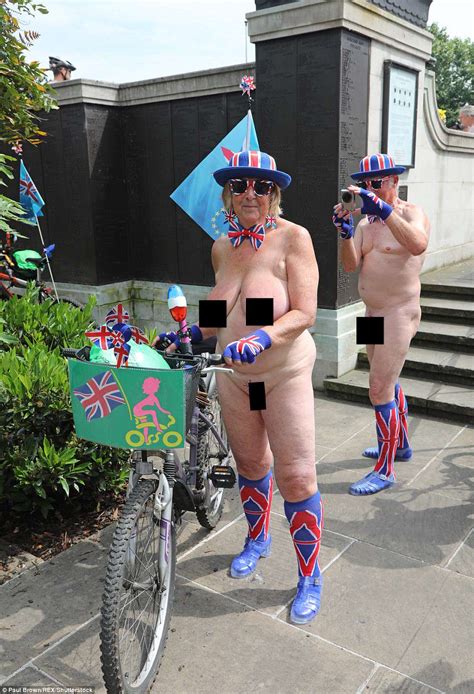 Hundreds Of Cheeky Cyclists Bare All As They Take Part In The World Naked Bike Ride Around