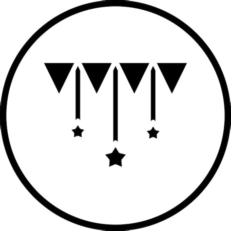 Premium Vector Bunting Icon Style