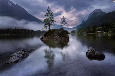 Jezioro Hintersee W Bawarii W Niemczech