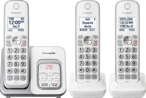 Panasonic Kx Tgd W Dect Expandable Cordless Phone System With