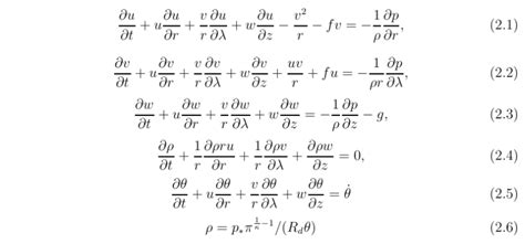 Air Pressure Gradient Formula