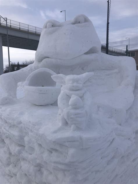 Baby Yoda Snow Meme Rmemes