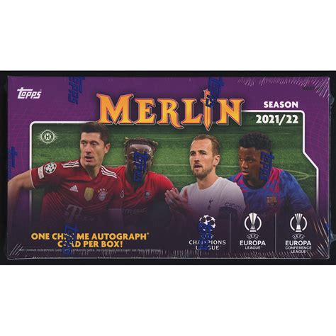 Topps Uefa Champions League Merlin Chrome Soccer Hobby Box