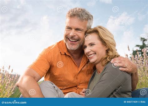 Happy Mature Couple Laughing Stock Image Image Of Casual Future