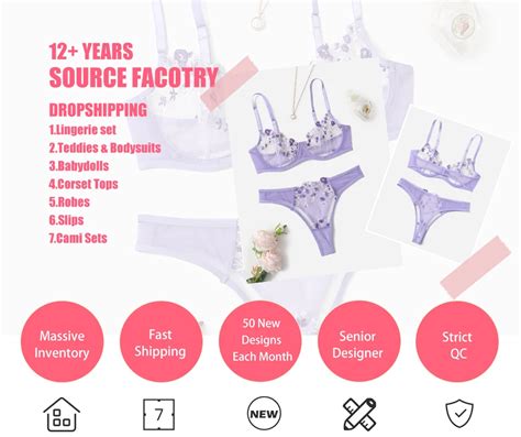 Shop Our Sexy Lingerie Set With Flower Embroidered Details