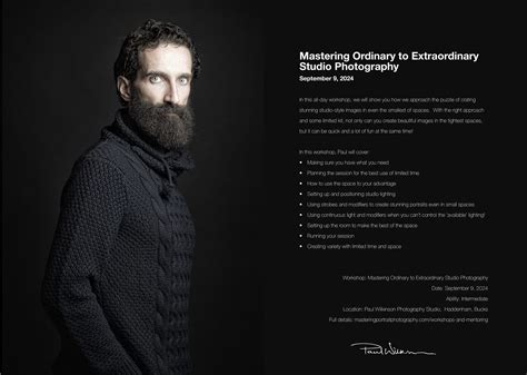 Workshop - Mastering Ordinary To Extraordinary Studio Photography | The