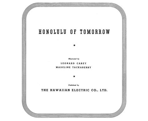 Back To The Future — The 'Honolulu Of Tomorrow' - Honolulu Civil Beat