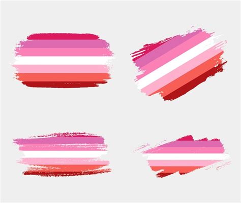 Premium Vector Lesbian Flag Painted With Brush On White Background Lgbt Rights Concept Modern