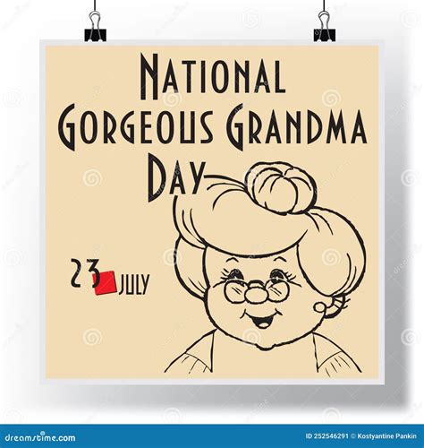 Gorgeous Grandma Day Stock Vector Illustration Of Women 252546291