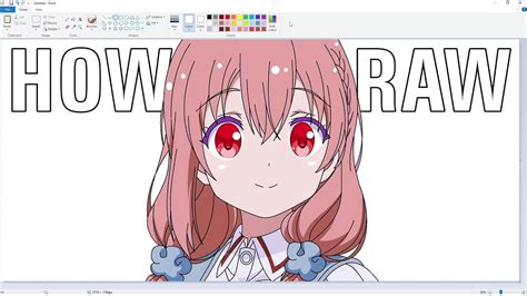 How To Draw Anime Girl On Ms Paint