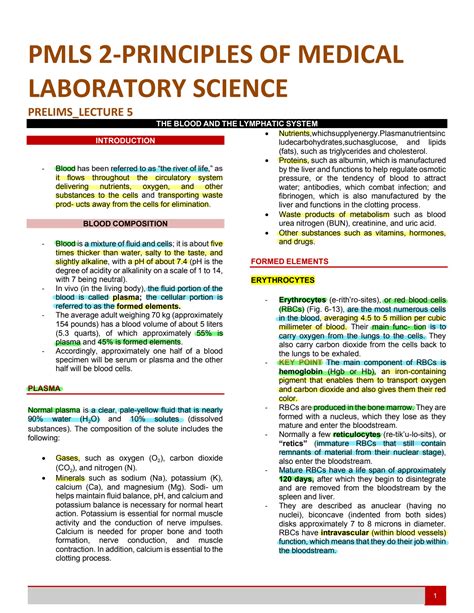 Solution Pmls Lymphatic System Studypool