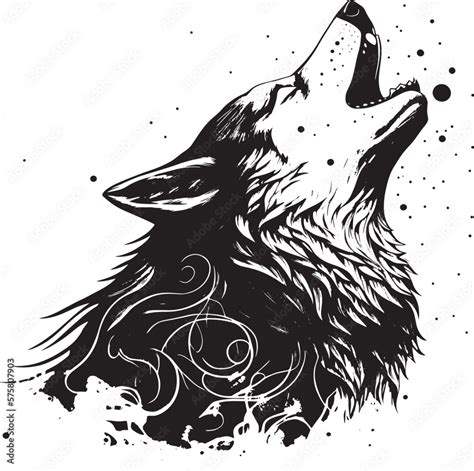 Howling Wolf Vector