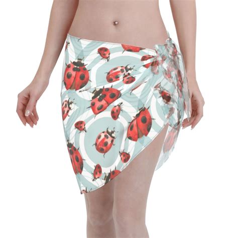 Adobk Insects Swimsuit Coverups For Women Beach Bikini Short Skirt For Swimwear Walmart