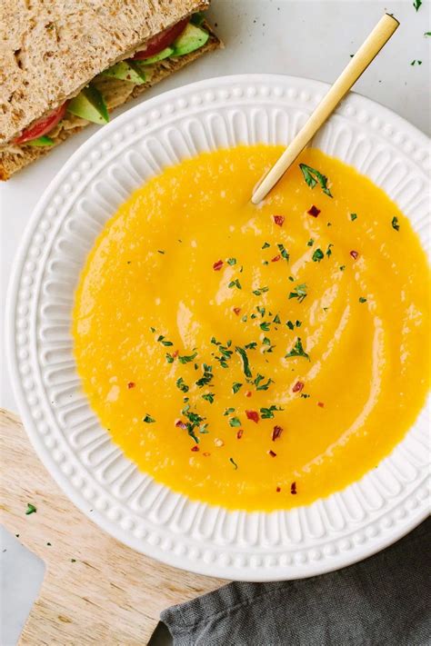 Roasted Butternut Squash Soup This 6 Ingredient Butternut Squash