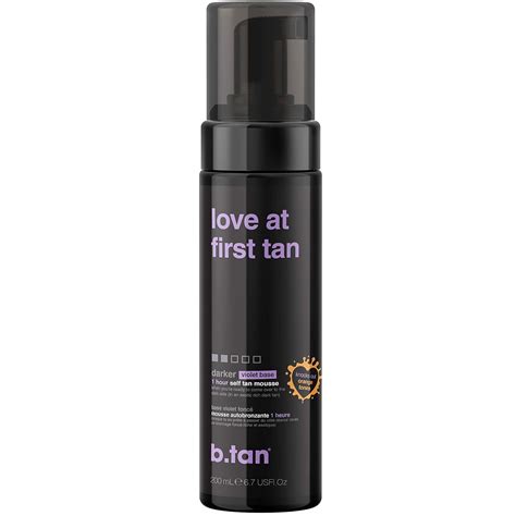 Amazon.com: b.tan Violet Base Self Tanner Mousse | Love At First Tan