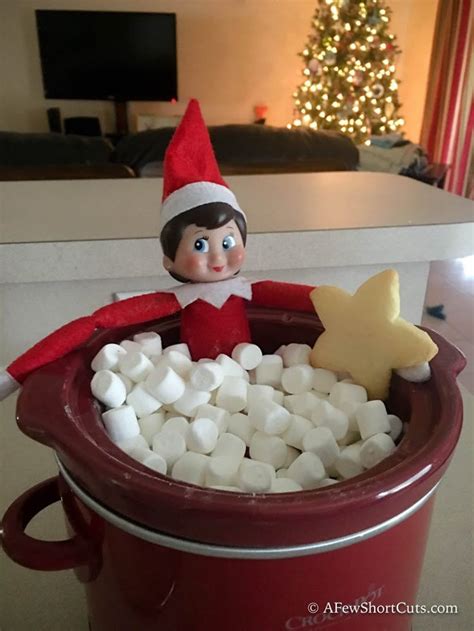 Marshmallow Hot Tub Elf On The Shelf Idea Elf On The Shelf Elf Christmas Preparation