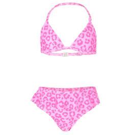 JUJA Bikini für Mädchen Leopard Ruches Rosa UV Fashions