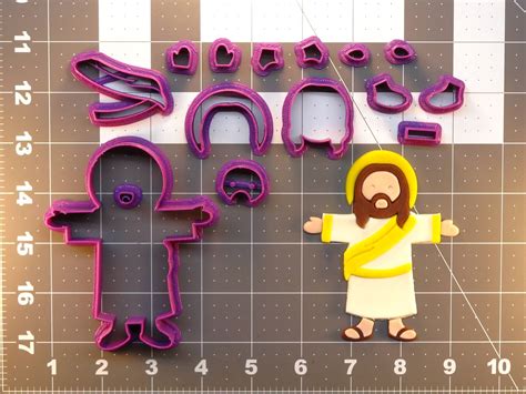 Jesus Christ 266 392 Cookie Cutter Set Kato Baking Supplies