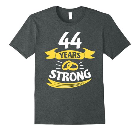 44th Wedding Anniversary T 44 Years Strong T Shirt Pl Polozatee