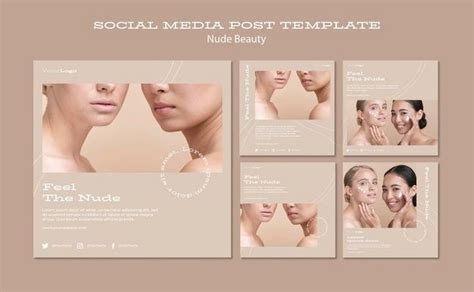 Nude Beauty Social Media Post Template P Premium Psd Freepik Psd Social Media Beauty