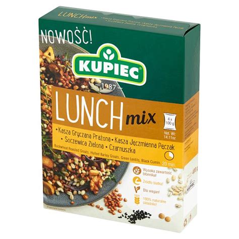 Kupiec Lunch Mix Kasza Gryczana Kasza J Czmienna Soczewica Zielona