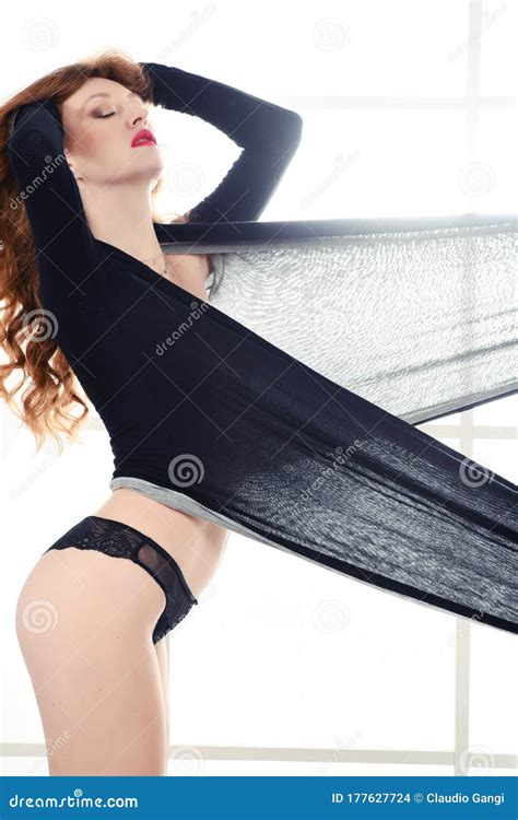 Sensual Woman In Lingerie And Heels Stock Photo Image Of Body Lamp
