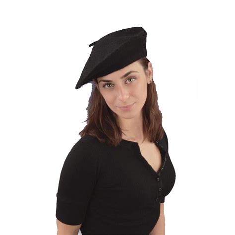 French Beret Black Adult One Size - Litin's Party Value