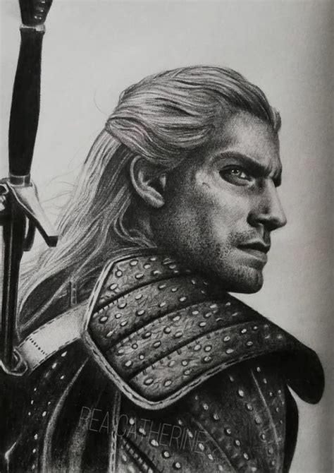 Witcher Art The Witcher Haylie Henry Cavill Pyrography Male Sketch