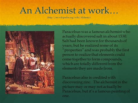 EXAMS AND ME : Paracelsus: Alchemy