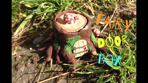 DIY Fairy Door Tree Stump Trinket Box Polymer Clay Time Lapse YouTube