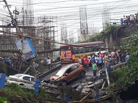 Busy Majerhat Bridge In Kolkata Collapses During Rush Hour Traffic