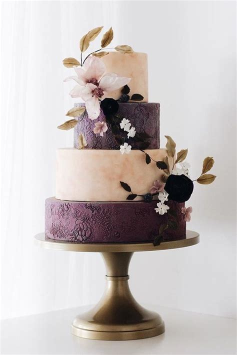 Shade Of Purple Wedding Cakes Elegant Purple Wedding Cakes Stylish