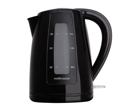 Mellerware Kettle Degree Cordless Plastic Black L W Breede