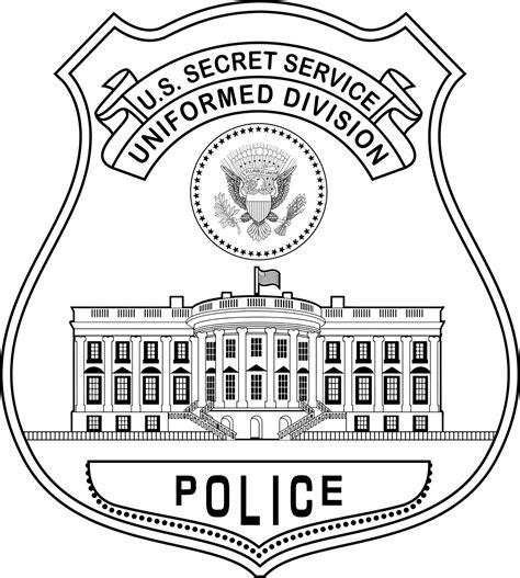 United States Secret Service Uniformed Division Badge SVG file