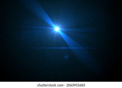 Lens Flare Effect On Black Blackground Stock Illustration