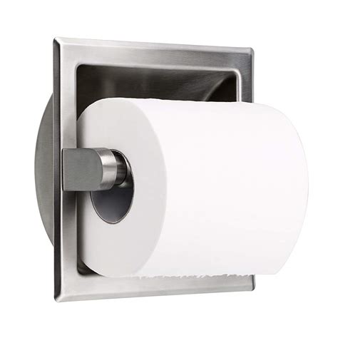 Sumnacon Stainless Steel Recessed Toilet Paper Holder Wall Mounted