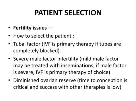 In Vitro Fertilization Ivf Ppt