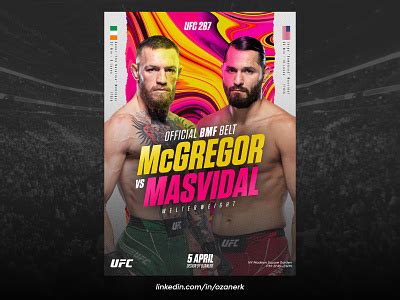 UFC 287 Fan Art Design Conor McGregor vs Jorge Masvidal by Ozan Erk on ...