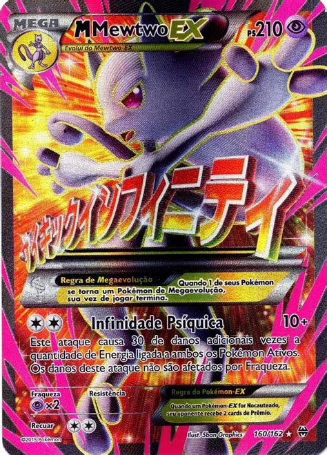 Carta Pokemon Mega Mewtwo Ex Full Art 160 162 Turbo R R 94 99