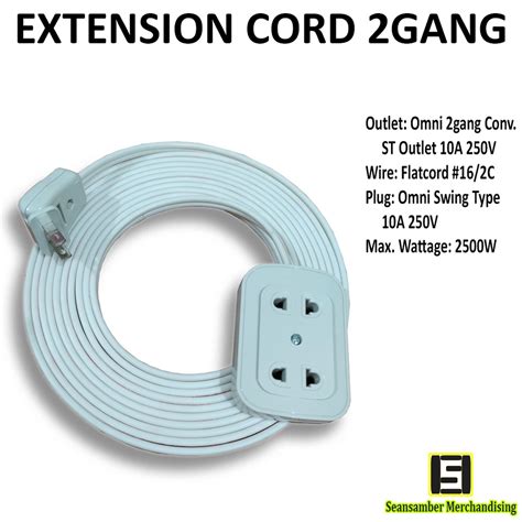 Extension Cord With Omni Gang Convenience Outlet Length Meter To