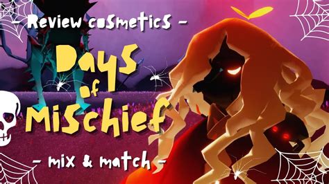 Review Cosmetics Days Of Mischief Combine With All My Cosmetics [sky Cotl] Youtube