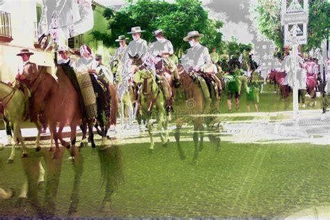 Riders In The Yearly Pilgrimage Of Carmona Seville 30 Editorial Photo Image Of Carmona Rider