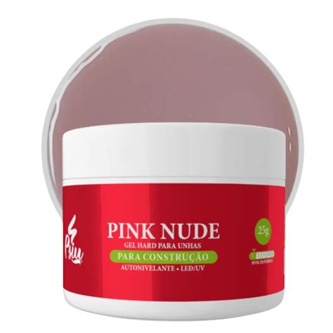 Gel Hard Construtor Unhas Autonivelante Psiu Pink Nude g D Alê