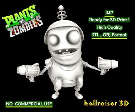 Plants Vs Zombies Imp 3d Model
