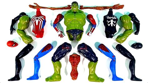 Merakit Mainan Spider Man Hulk Smash Siren Head Miles Morales